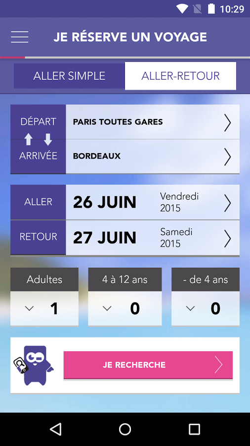 dossier voyage sncf connect